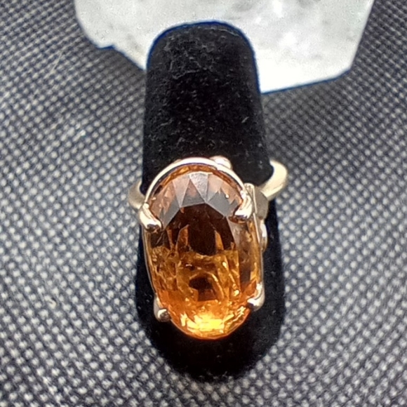 Natural Citrine and 14k Yellow Gold - Picture 5 of 7